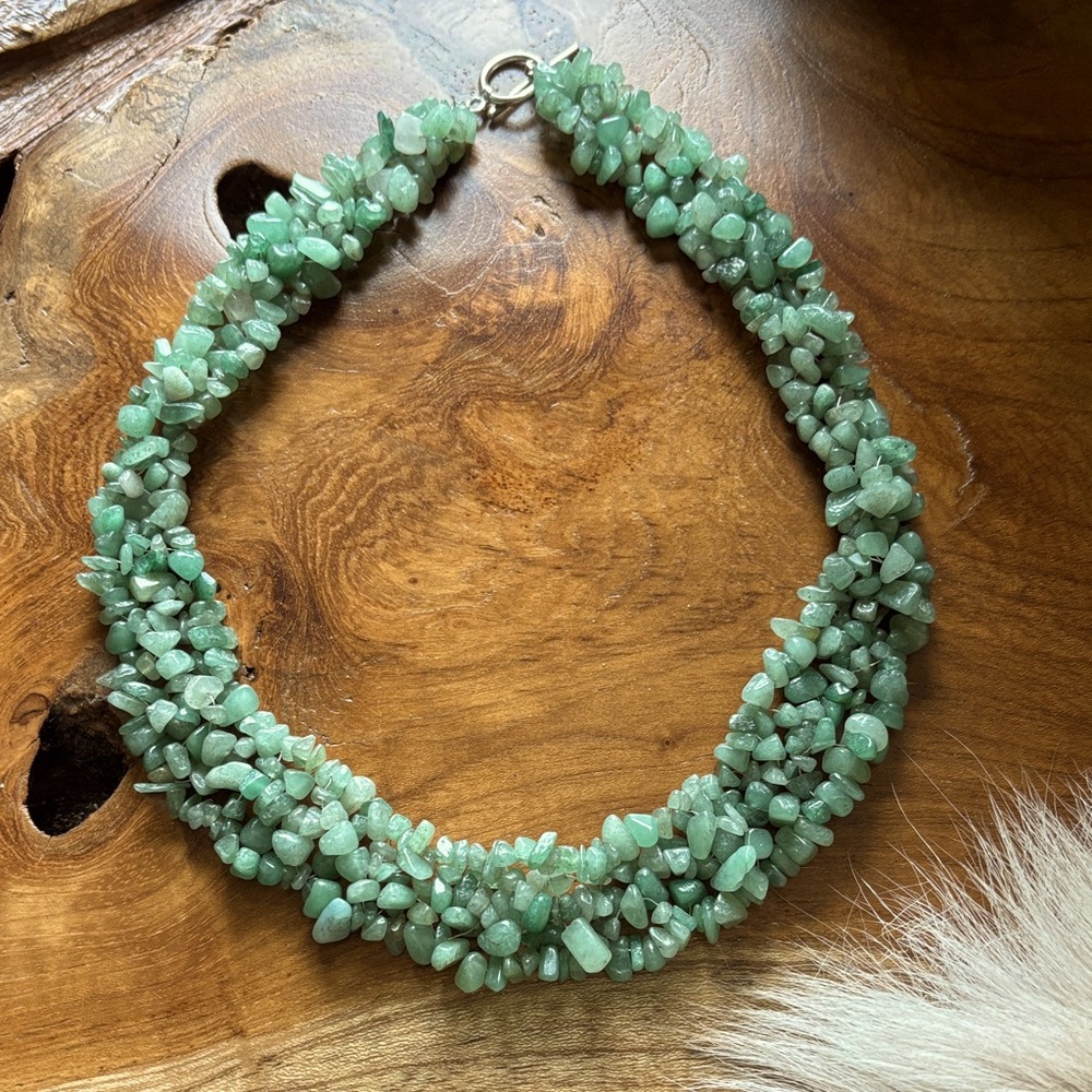 Elegant Green Gemstone Necklace
